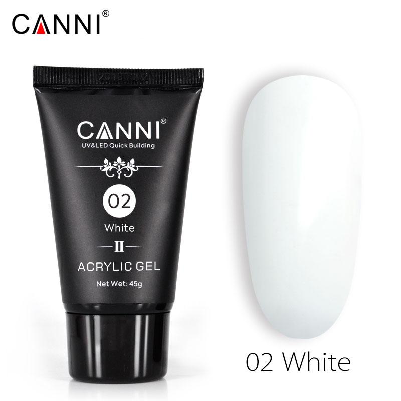 CANNI Poly Gél - Új formula - 45g - No.02 White