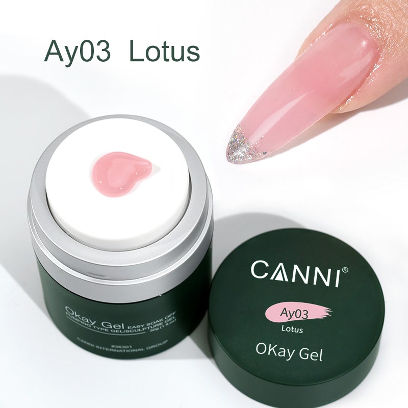 CANNI OKay Gel UV/LED építőzselé 30g - Ay03 Lotus