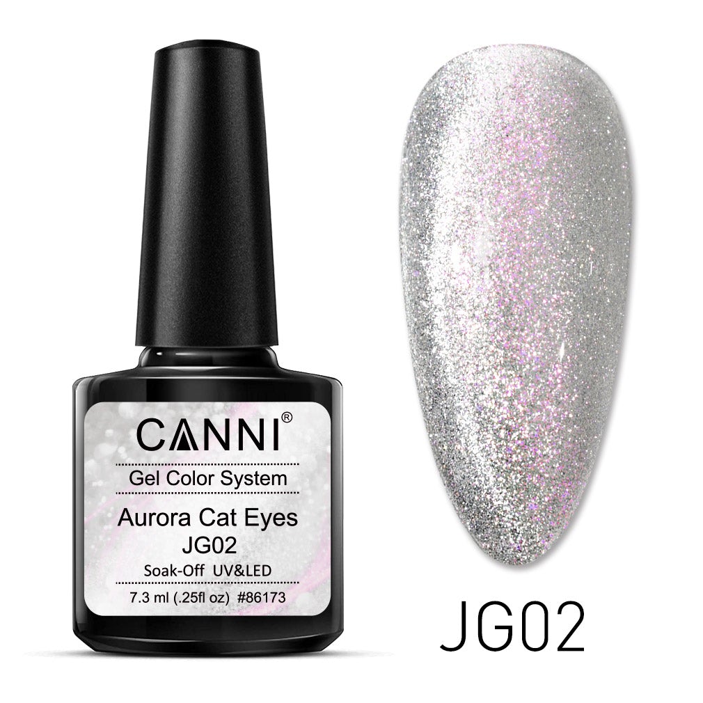 CANNI Aurora Cat Eyes UV/LED gél lakk 7.3 ml No. JG02