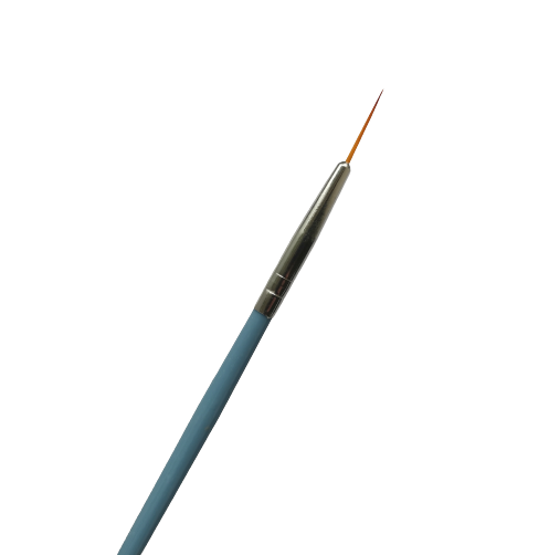 Világoskék nyelű nullás ecset -Long- 15 mm-es szőrrel