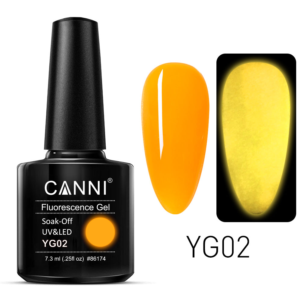 CANNI Luminous Neon Gel UV/LED gél lakk 7.3 ml No. YG02