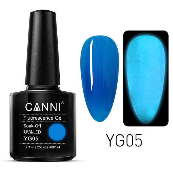 CANNI Luminous Neon Gel UV/LED gél lakk 7.3 ml No. YG05