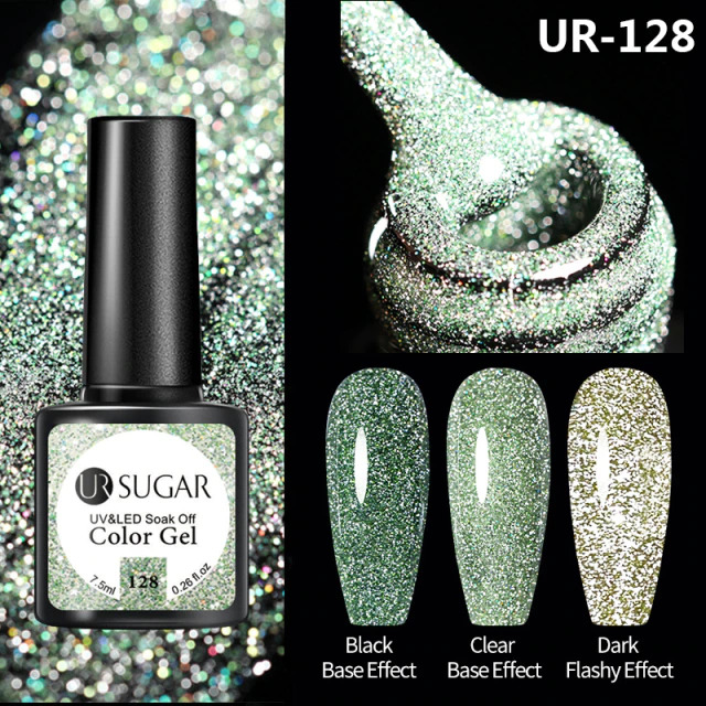 UR SUGAR 7,5 ml - Reflective Glitter Series - No.128