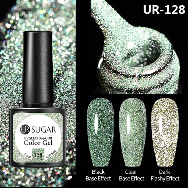 UR SUGAR 7,5 ml - Reflective Glitter Series - No.128