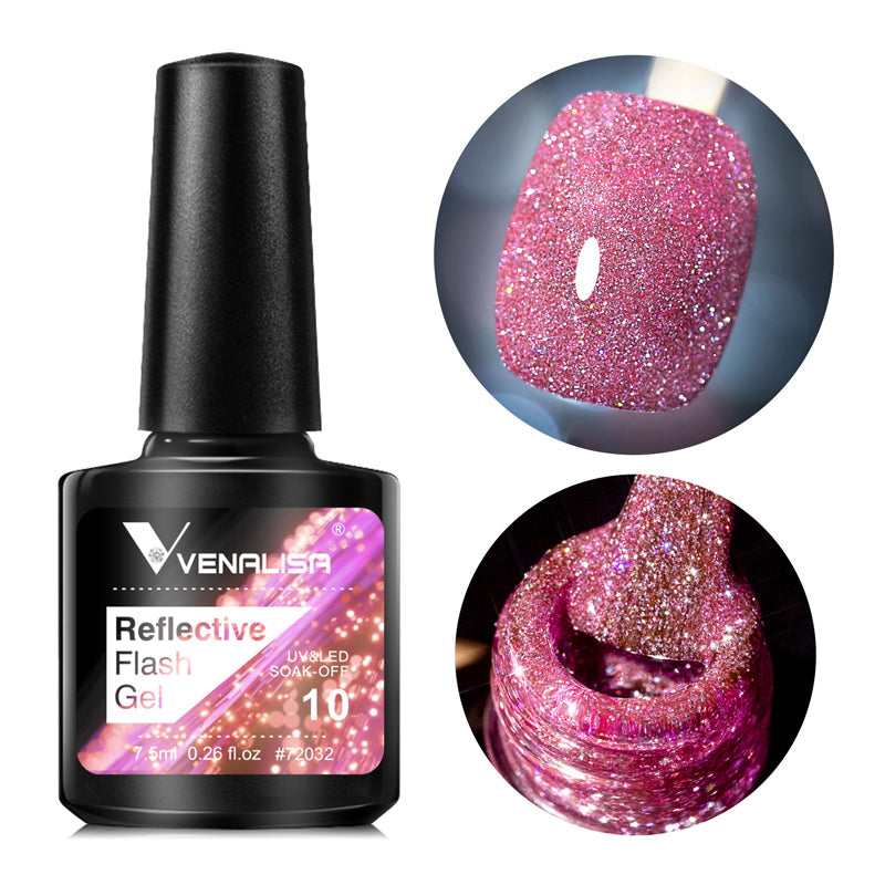 Venalisa Reflective Neon Disco Gel UV/LED Gél Lakk 7.5 ml - BD10