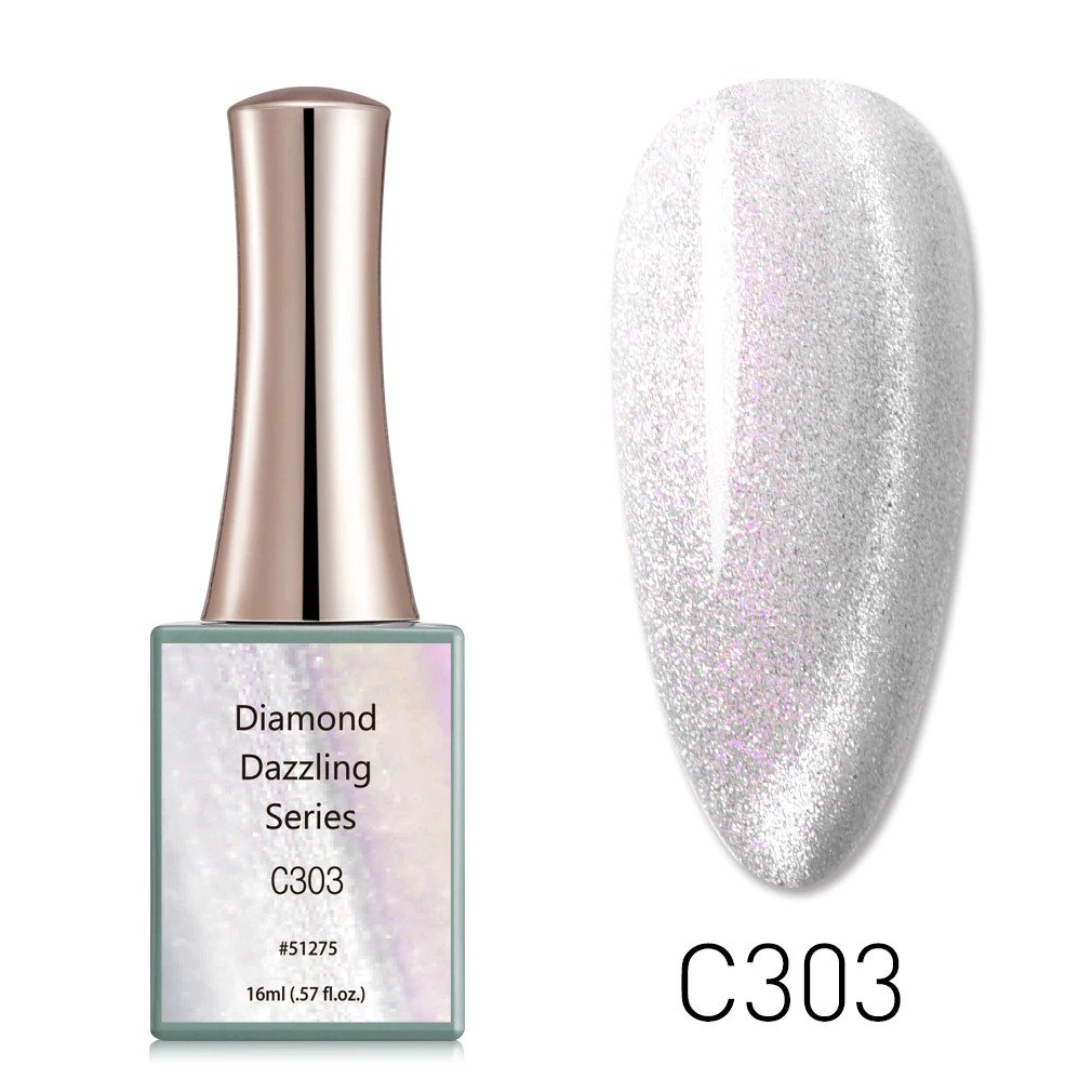 CANNI Diamond Dazzling UV/LED Cat Eye gél lakk 16 ml No.C303