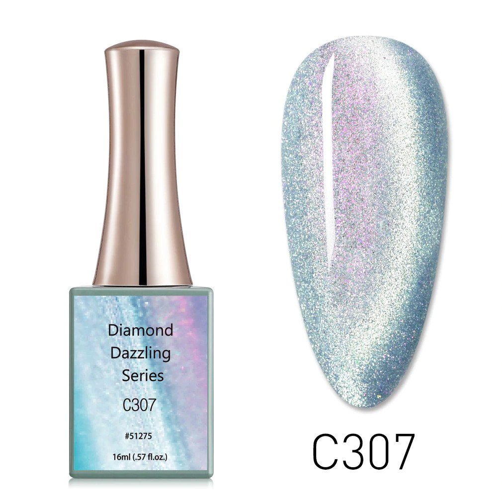 CANNI Diamond Dazzling UV/LED Cat Eye gél lakk 16 ml No.C307