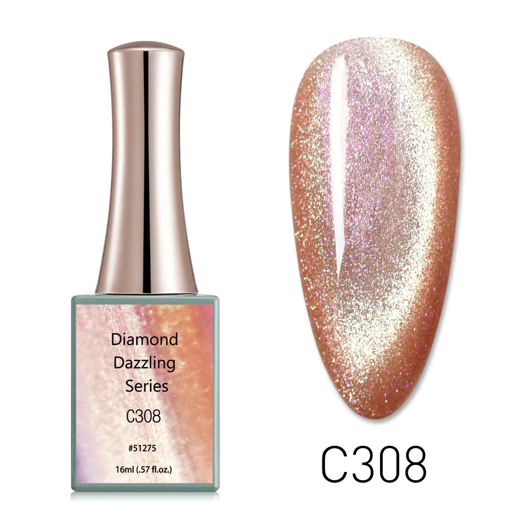 CANNI Diamond Dazzling UV/LED Cat Eye gél lakk 16 ml No.C308