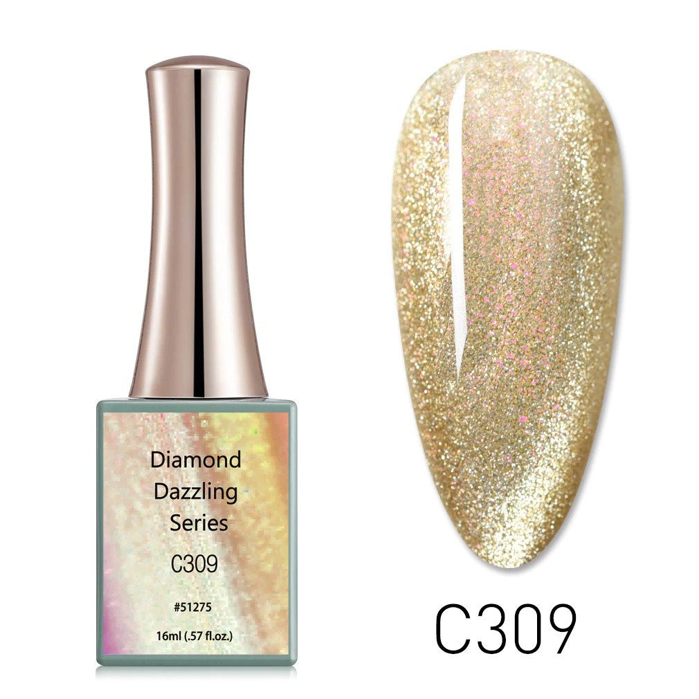 CANNI Diamond Dazzling UV/LED Cat Eye gél lakk 16 ml No.C309