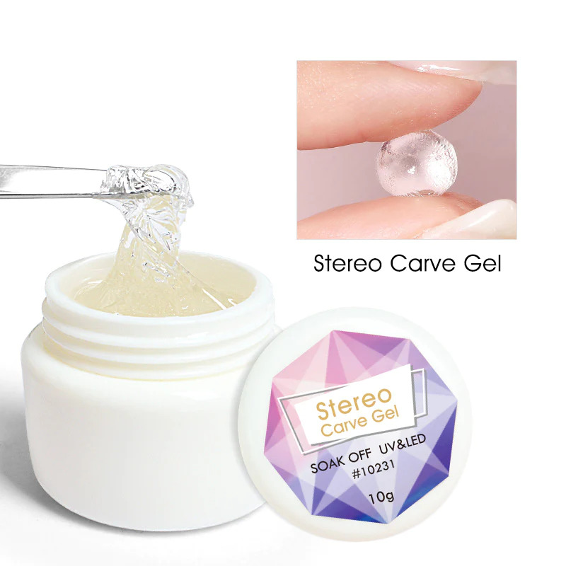 Stereo Carve Gel / 3D gyurma zselé/ CLEAR - 10 ml