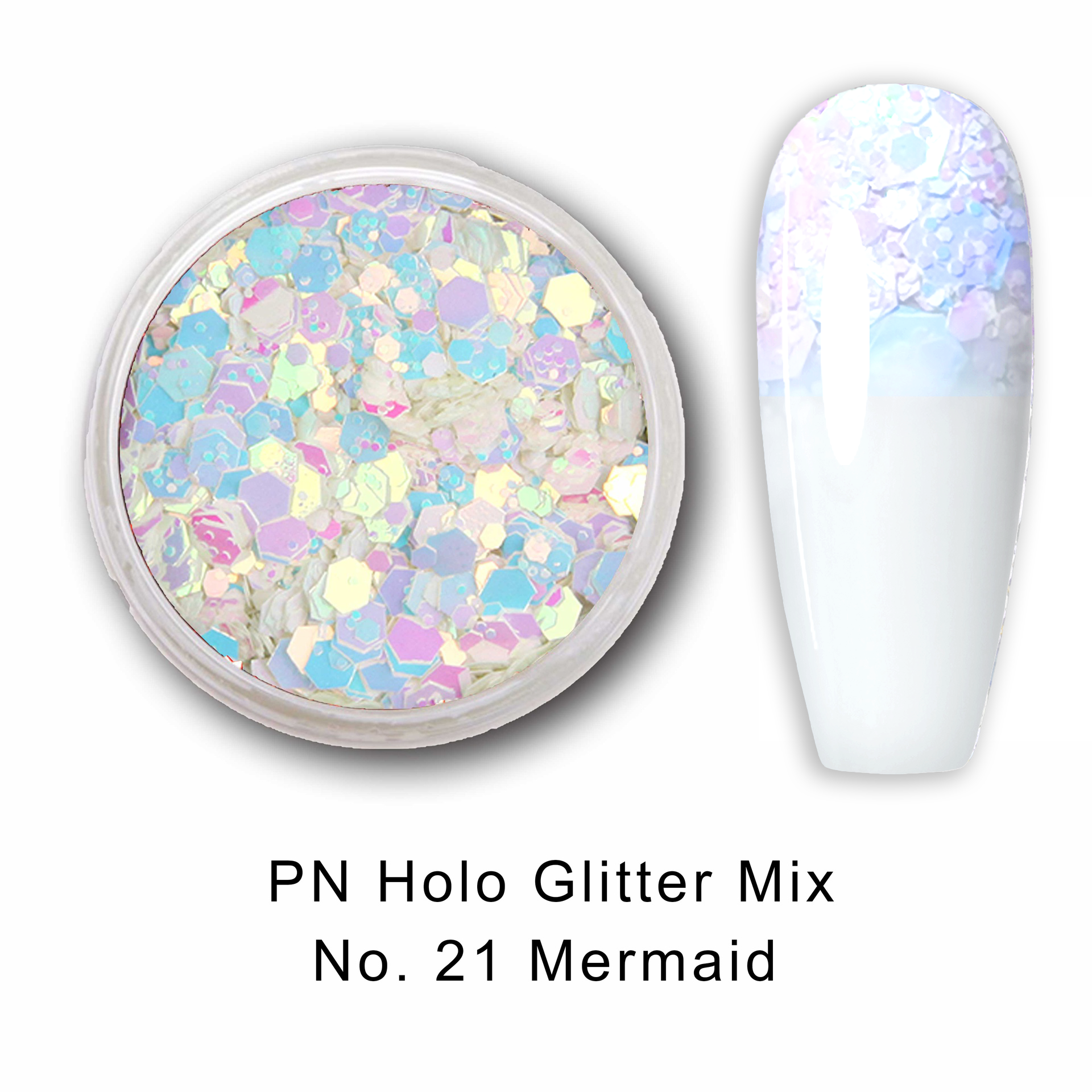 PN Holo glitter mix No.21 Mermaid