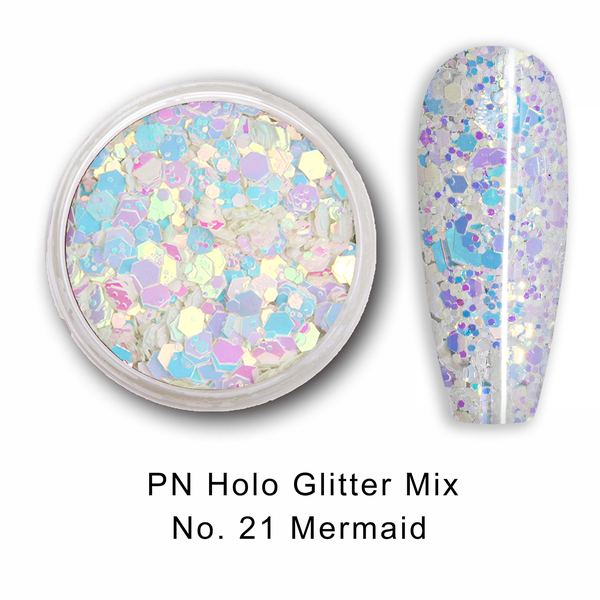 PN Holo glitter mix No.21 Mermaid