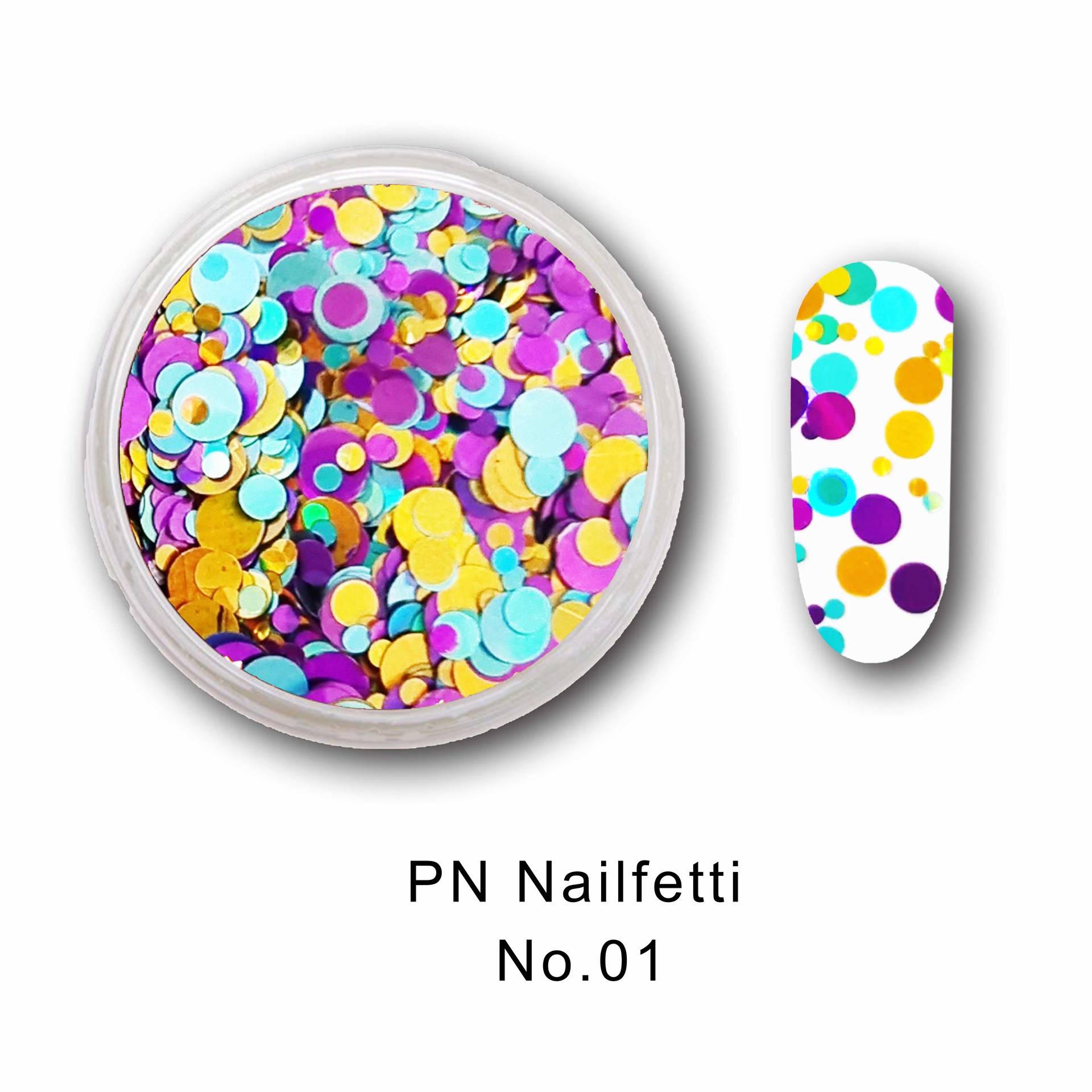 PN Nailfetti - Konfetti Flitter - No.01