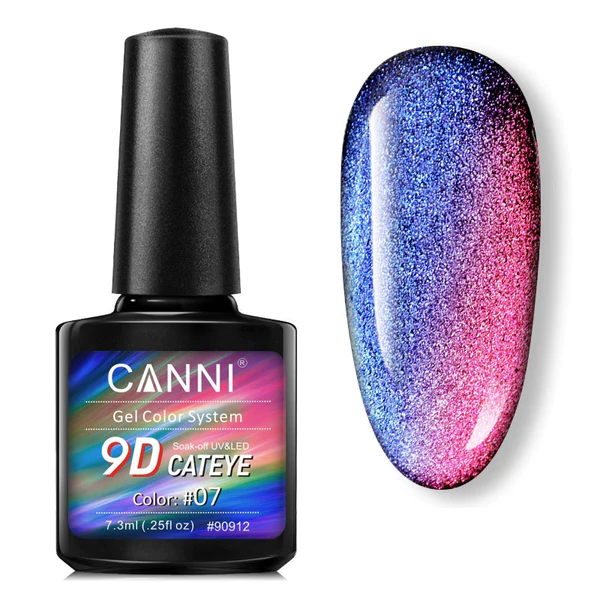 CANNI Cat Eye 9D gél lakk 07 - MACSKASZEM EFFEKT - 7.3 ml