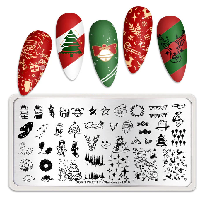 BORN PRETTY nyomdalemez - Christmas L010