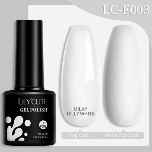 LILYCUTE UV/LED gél lakk - 7 ml - F003 - Milky White