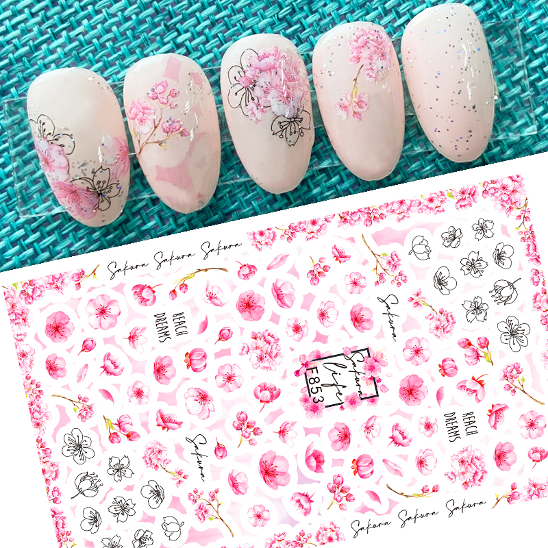 Köröm matrica 3D-s No.F853 - 79