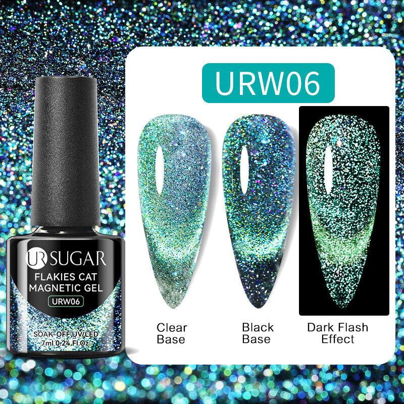 UR SUGAR 7 ml - Flakies Cat Magnetic Gel - URW06