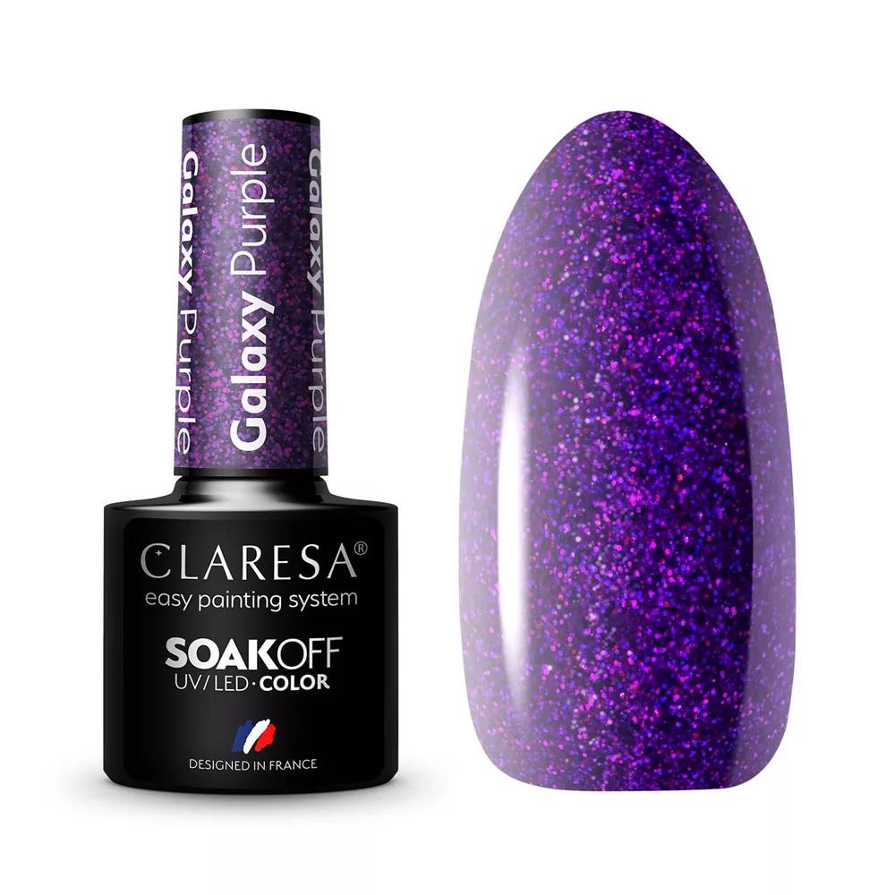 CLARESA UV/LED gél lakk 5g - Galaxy Purple