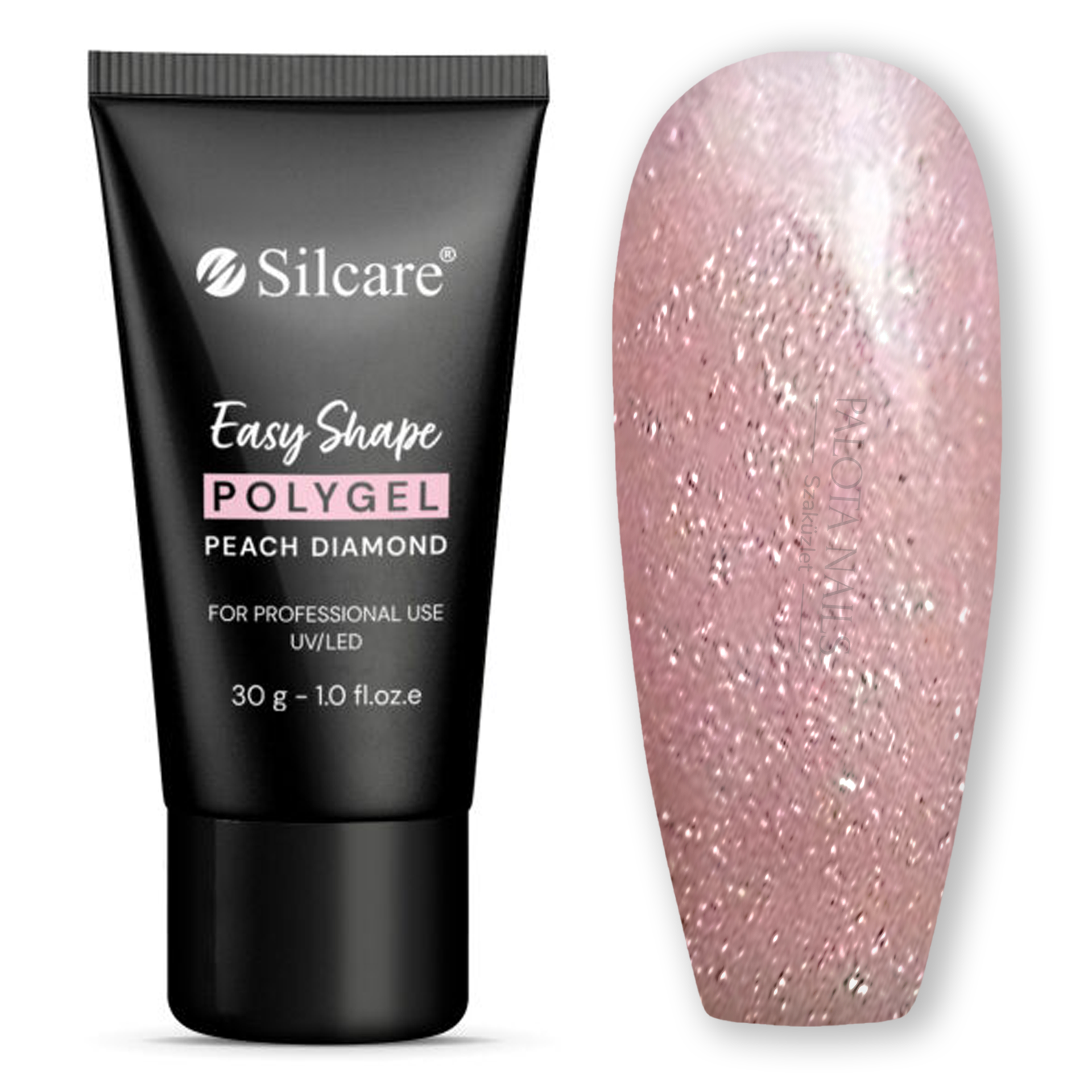 Silcare Easy Shape Poly Gel 30g Peach Diamond