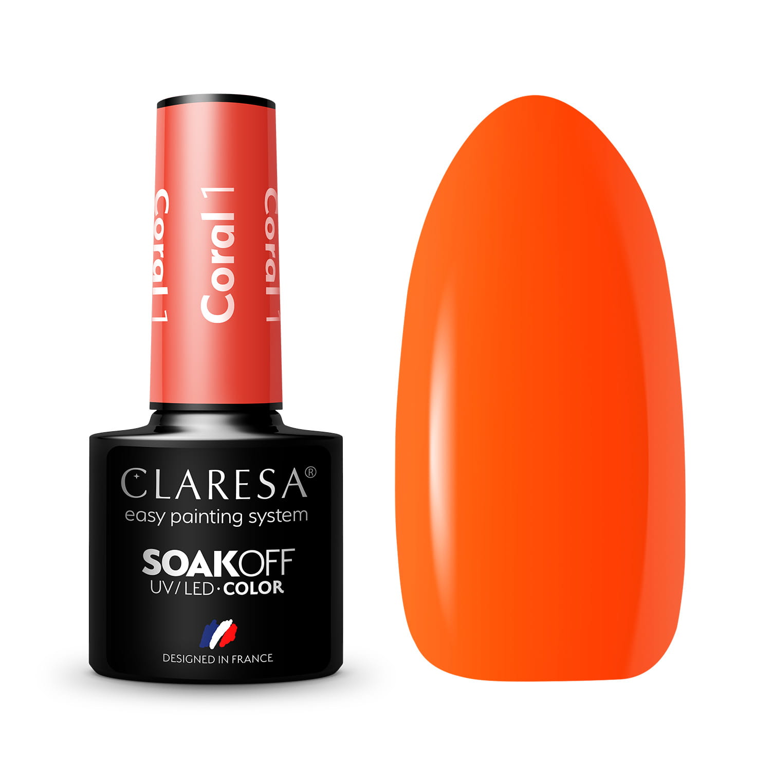 CLARESA UV/LED gél lakk 5g - CORAL 1