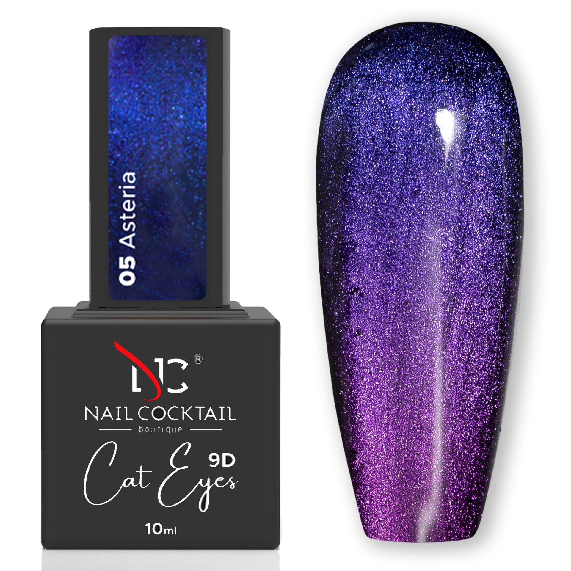 Nail Cocktail Boutique 9D Cat Eye gél lakk 10 ml No.05