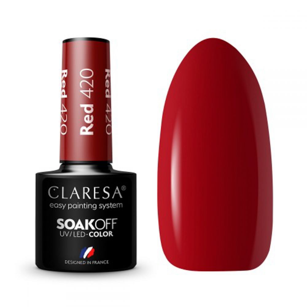 CLARESA UV/LED gél lakk 5g -RED 420