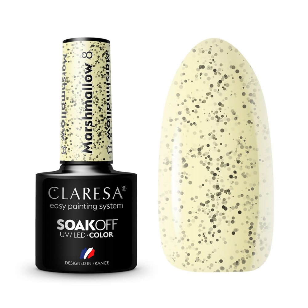CLARESA UV/LED gél lakk 5g - MARSHMALLOW 8