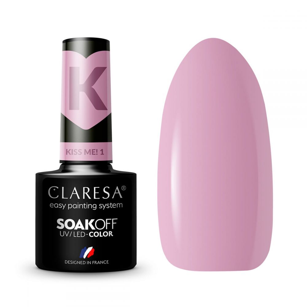 CLARESA UV/LED gél lakk 5g -  Kiss Me! 1