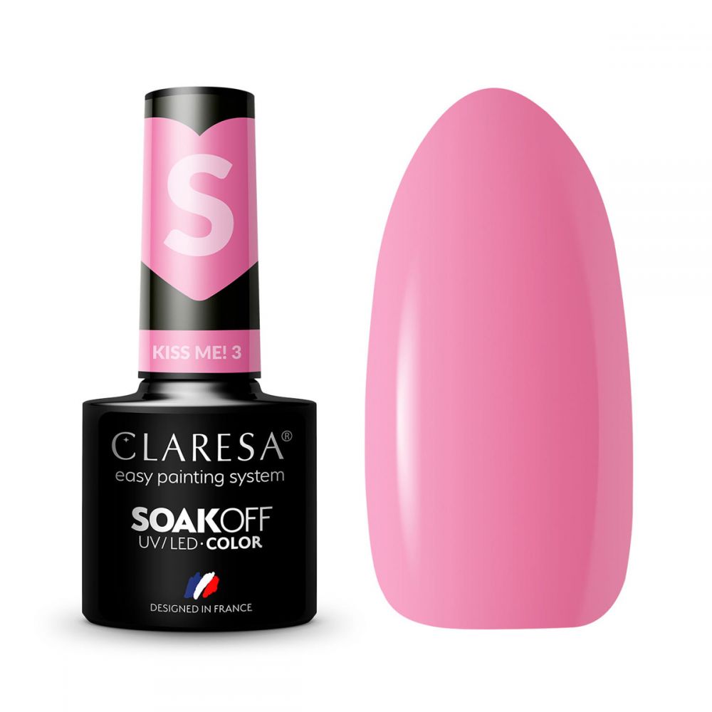 CLARESA UV/LED gél lakk 5g -  Kiss Me! 3