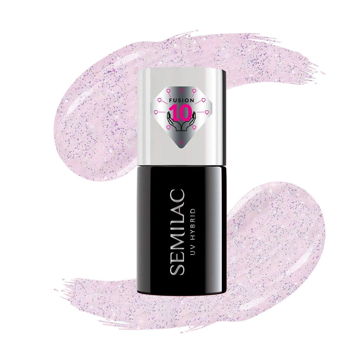 SEMILAC Vitamin Extend 5in1 - 7 ml - No. 806 Glitter Delicate Pink