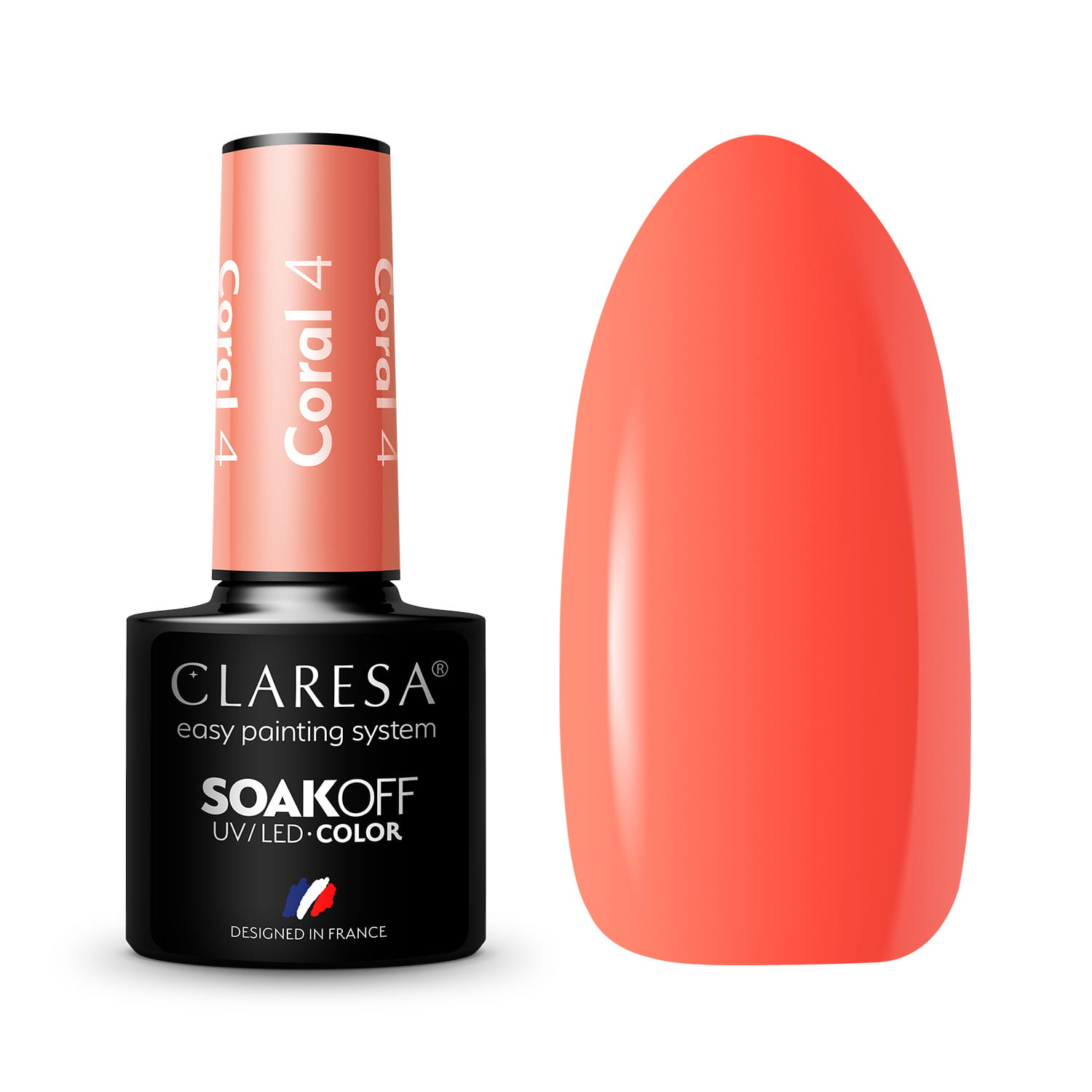 CLARESA UV/LED gél lakk 5g - CORAL 4