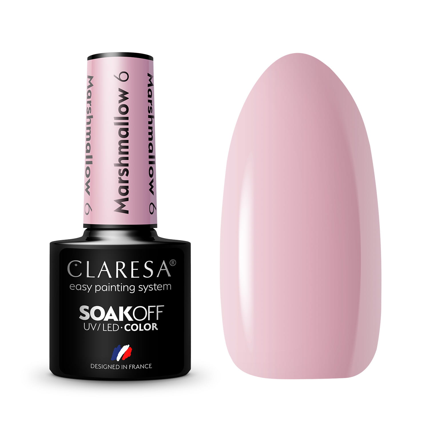 CLARESA UV/LED gél lakk 5g - MARSHMALLOW 6