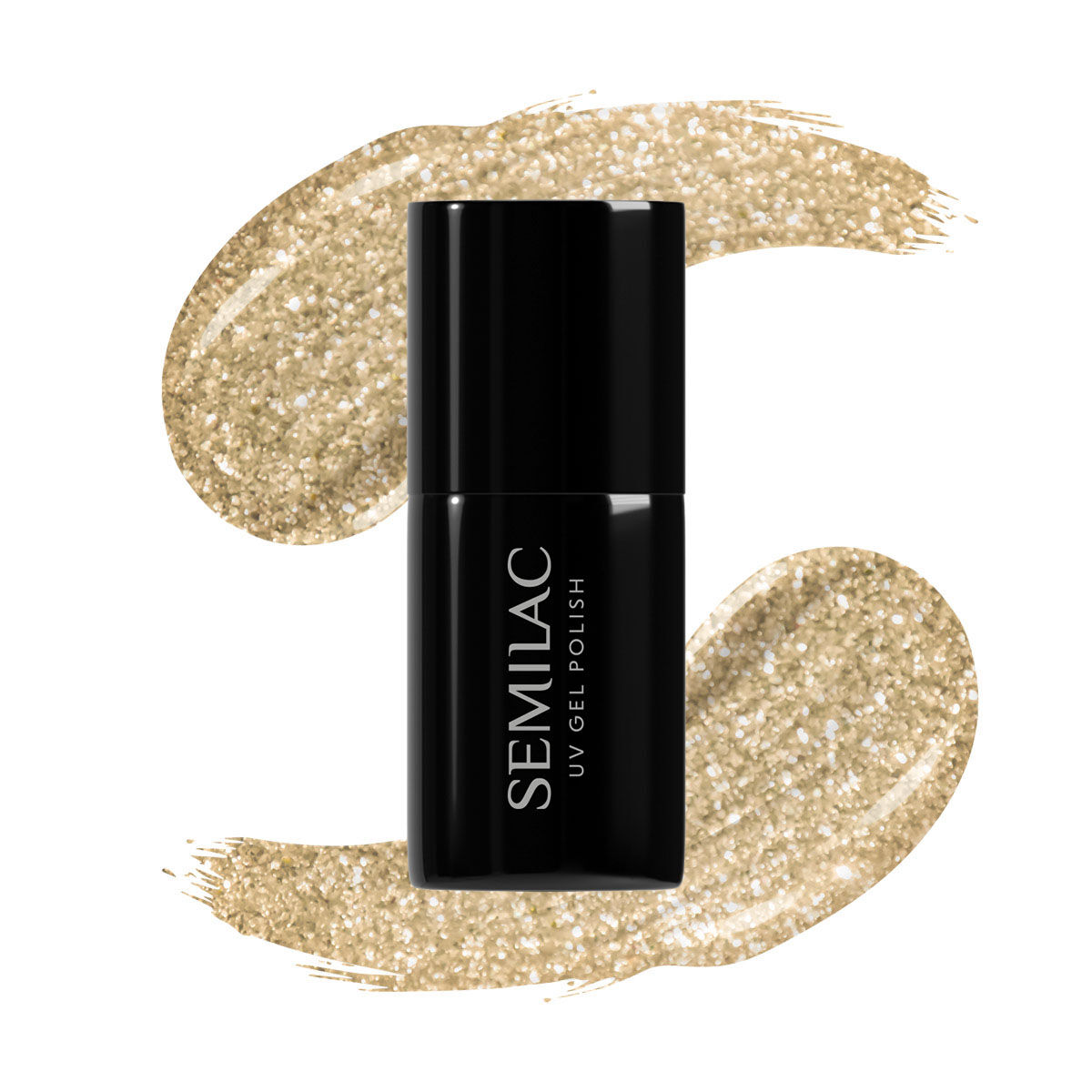 SEMILAC UV/LED Gél Lakk 7ml - 037 - Gold Disco