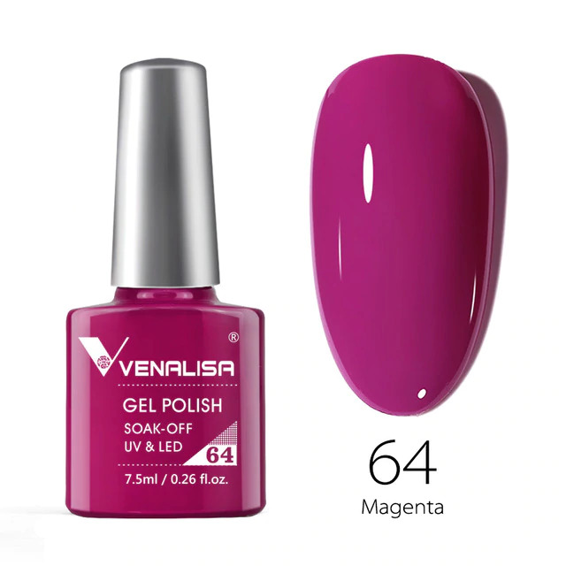 Venalisa UV/LED Gél Lakk No.064 7.5 ml - Magenta