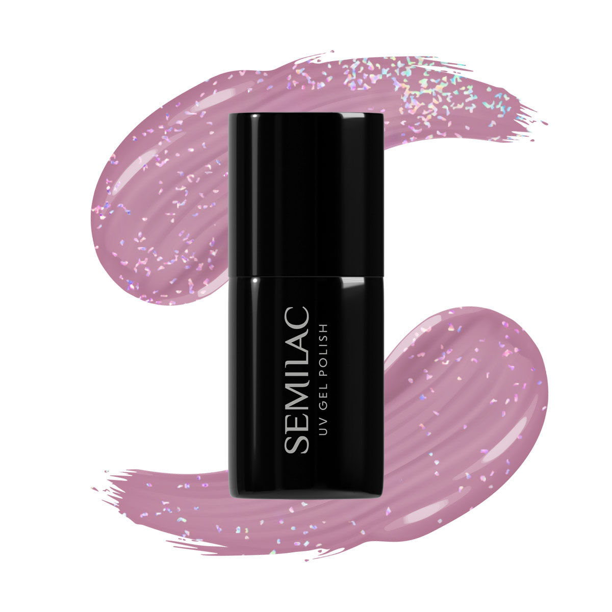 SEMILAC UV/LED Gél Lakk 7ml - 319 - Shimmer Dust Pink