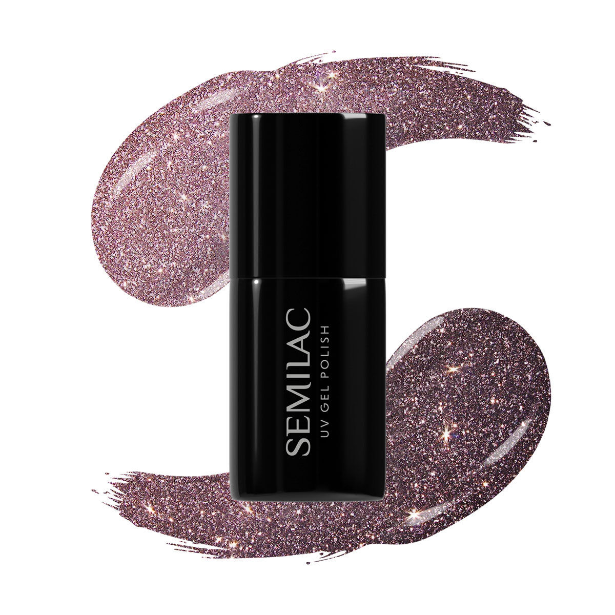 SEMILAC UV/LED Gél Lakk 7ml - 332 - Pink My Dust
