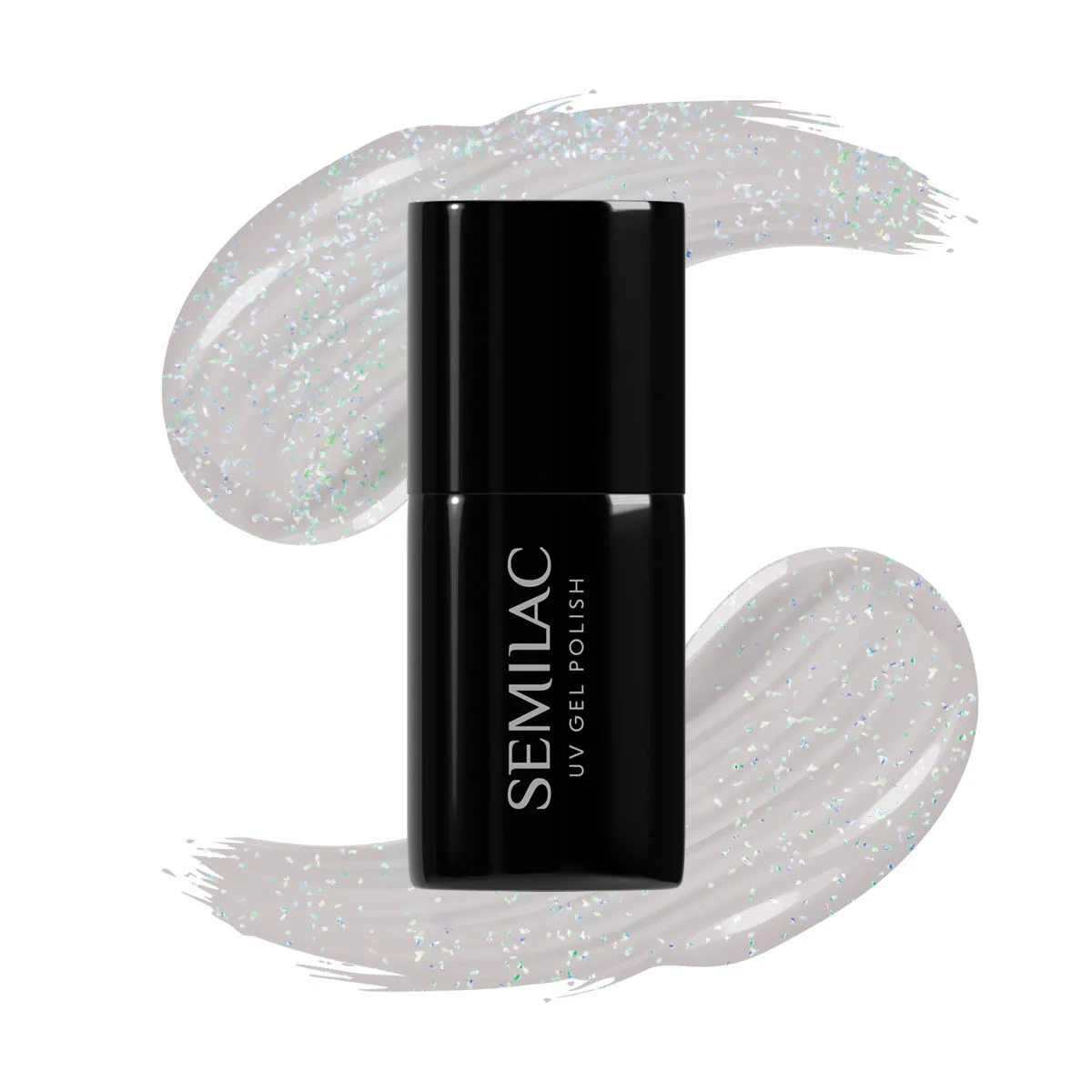 SEMILAC UV/LED Gél Lakk 7ml - 338 - Cozy Gray Shimmer