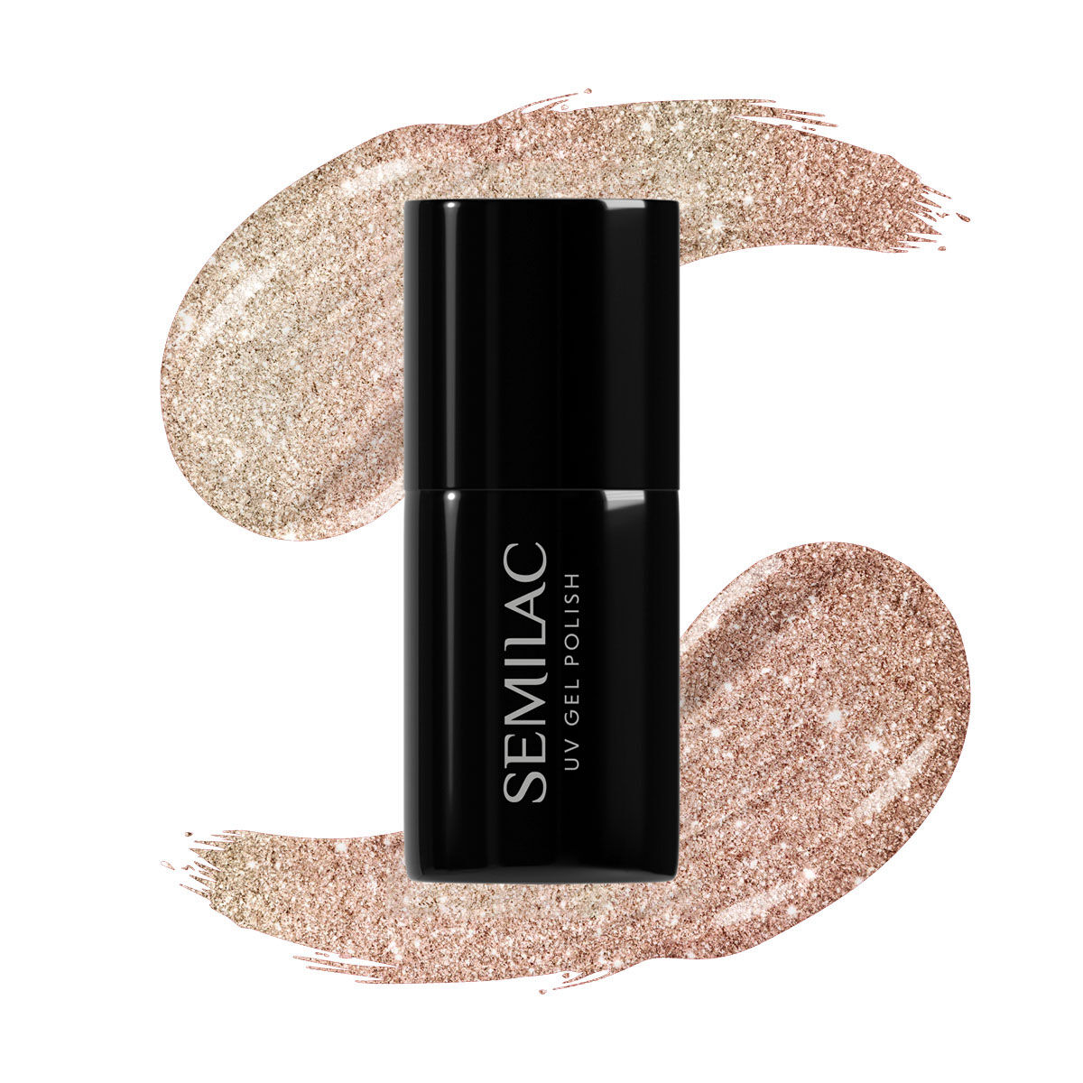 SEMILAC UV/LED Gél Lakk 7ml - 349 - Delicate Vanilla Glitter