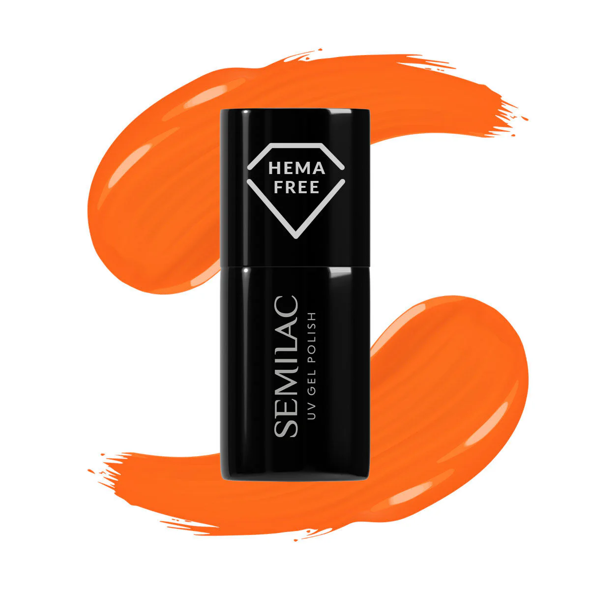 SEMILAC UV/LED Gél Lakk 7ml - 433 - HEMA FREE - Supporting Orange