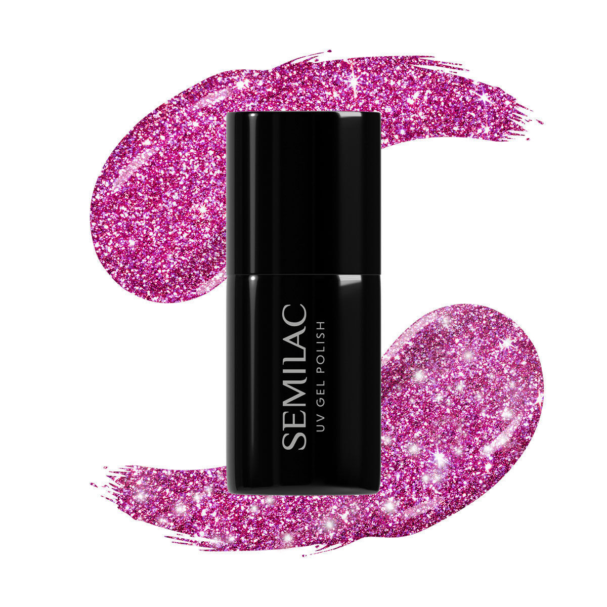 SEMILAC UV/LED Gél Lakk 7ml - 462 - HEMA FREE - Pink Bubbles