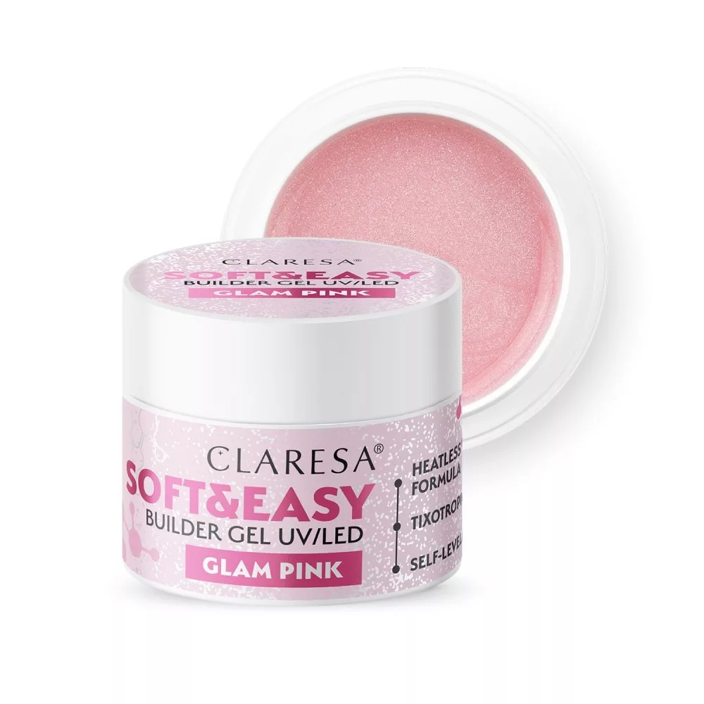 CLARESA Soft&Easy Builder Gél 12g - Glam Pink