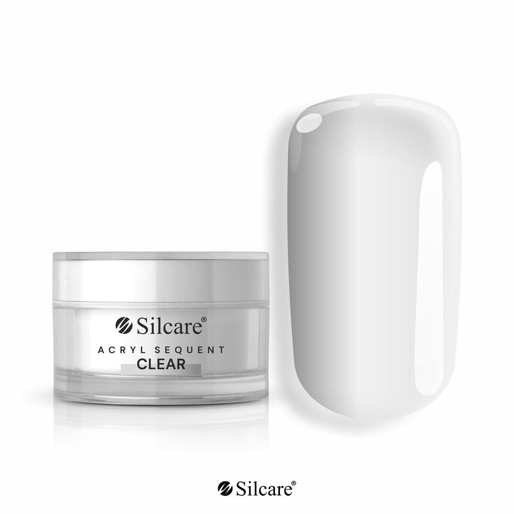 Silcare Acryl Sequent CLEAR - porcelán por - 10g