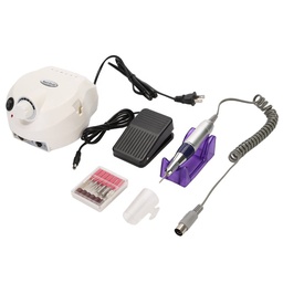 DM-202 - Műköröm csiszológép készlet (fehér) 20W műköröm csiszológép - előlnézet