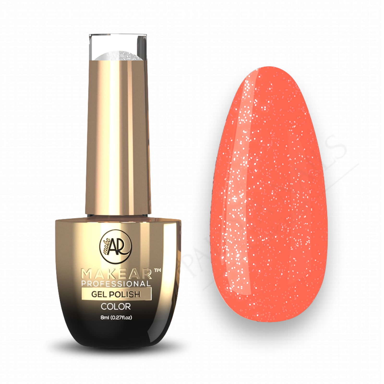 MAKEAR Glitter Neon Gel Polish 8ml No.NG03 Bora Bora Neoshine