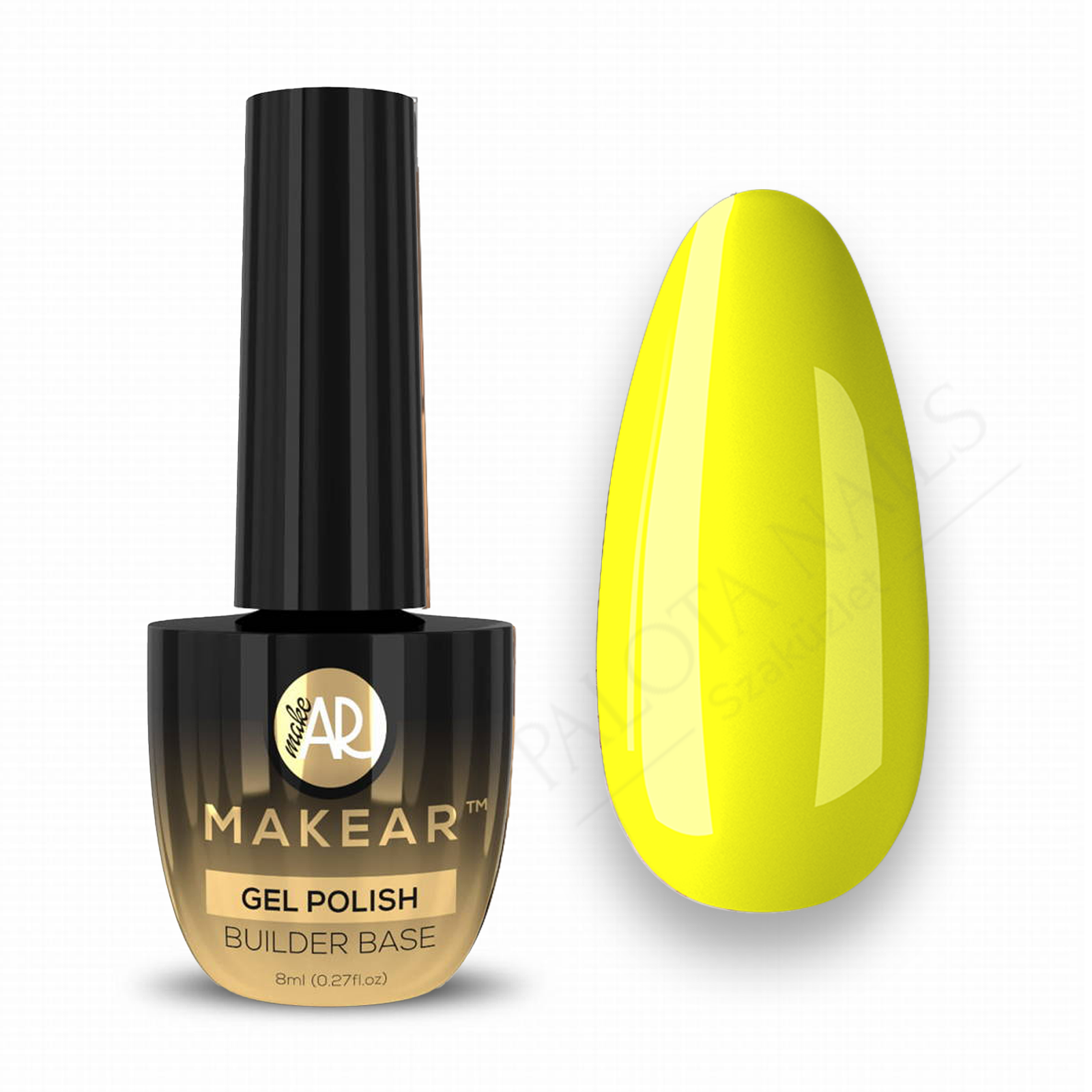 MAKEAR Rubber Base Juicy 8ml - CRB16 Bahama Yellow