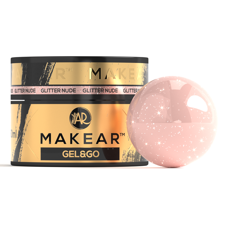 MAKEAR Gel&Go Builder Gél No.GG26 Glitter Nude 50ml