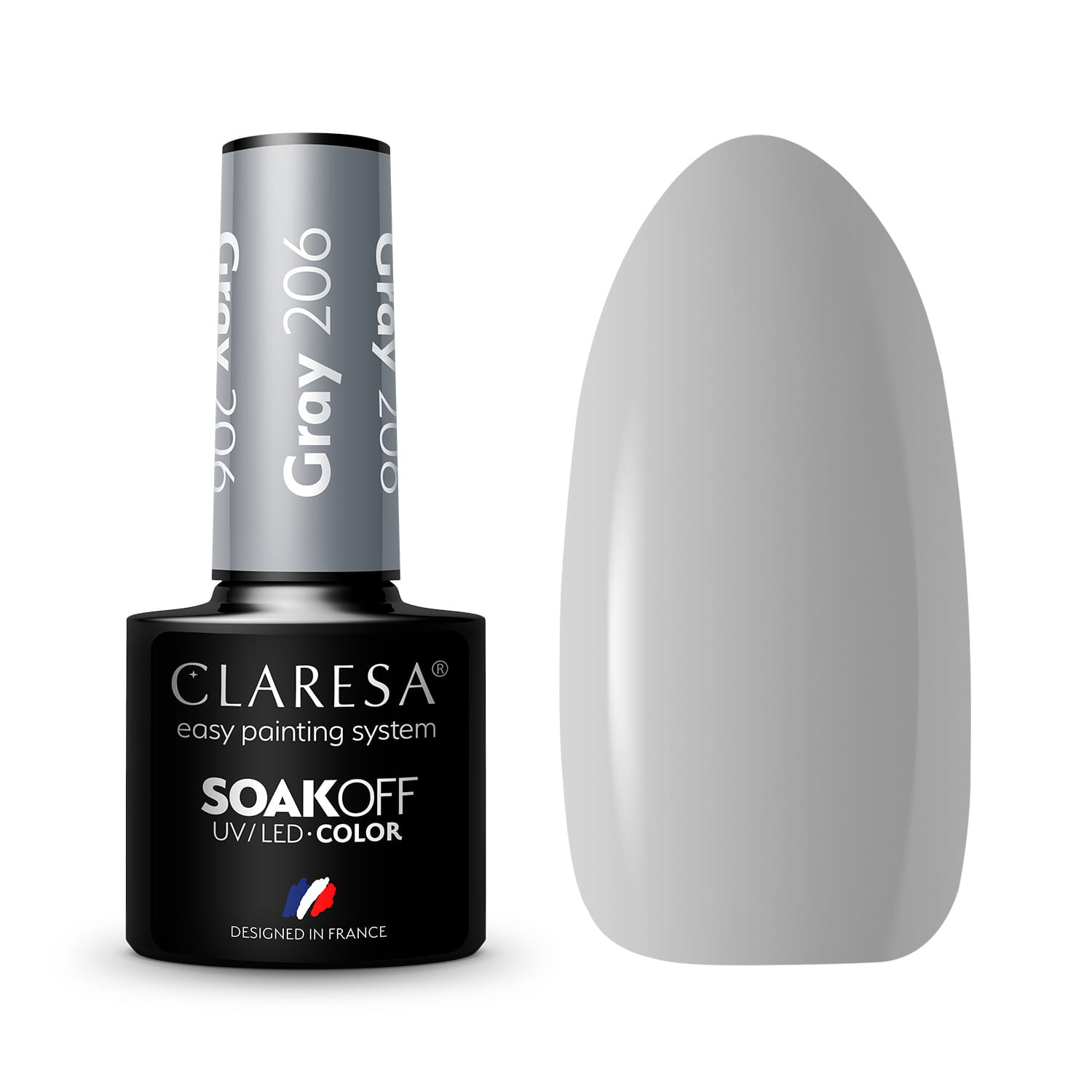 CLARESA UV/LED gél lakk 5g - GRAY 206