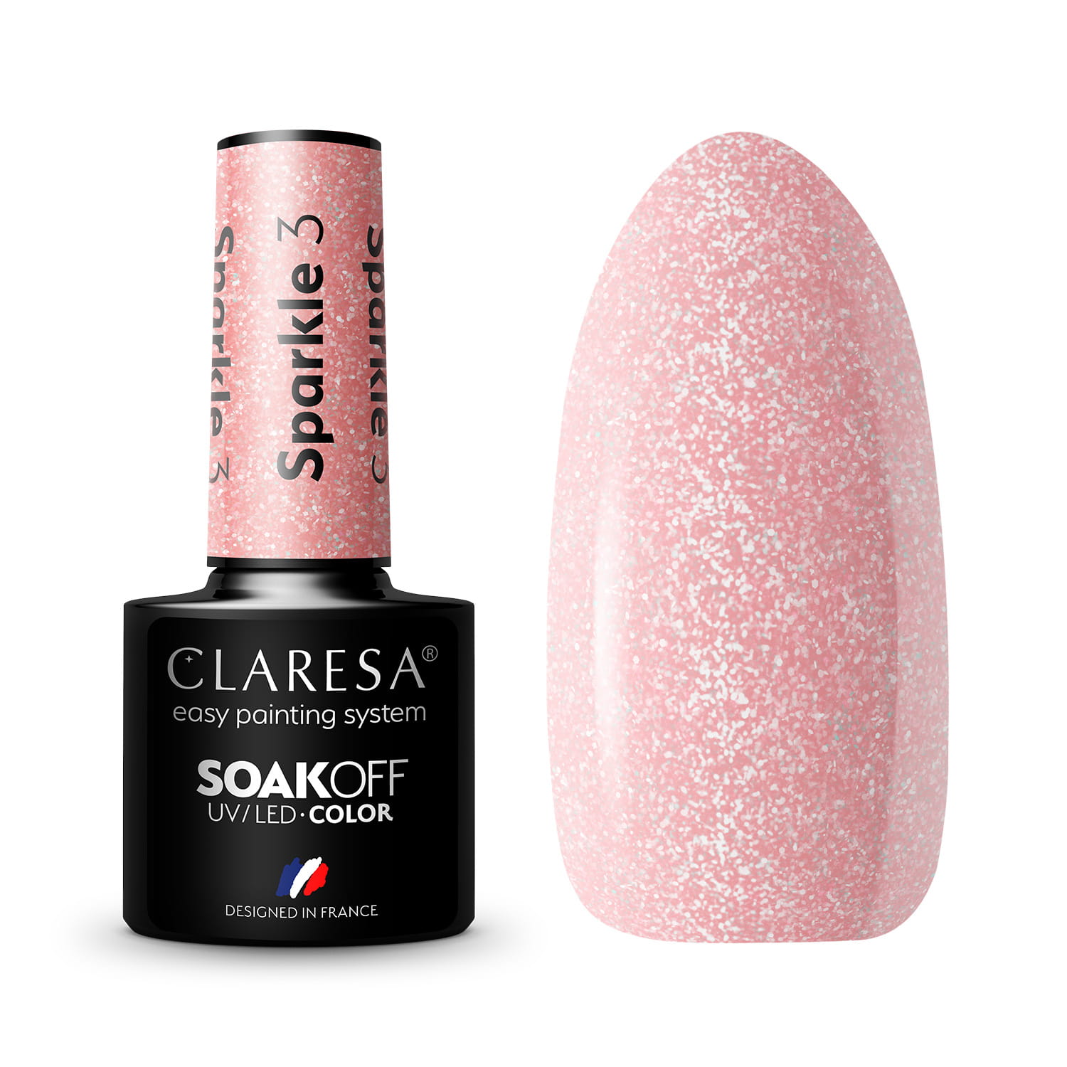 CLARESA UV/LED gél lakk 5g - SPARKLE 3