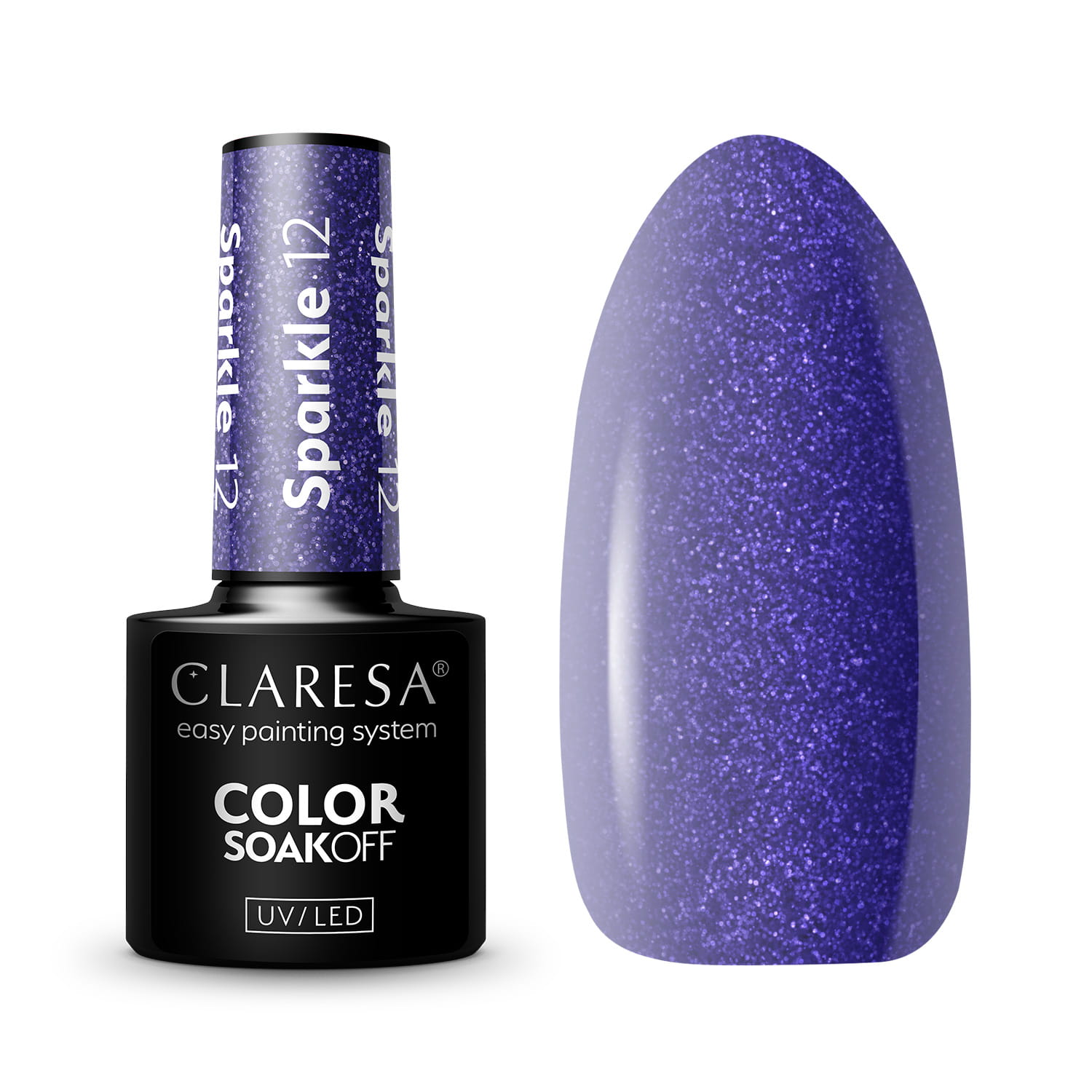 CLARESA UV/LED gél lakk 5g - SPARKLE 12
